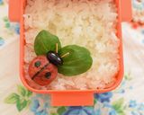 【キャラ弁】梅干しのてんとう虫作り方4写真