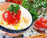 ご飯の友♪塩トマト生姜＆とうもろこしご飯作り方6写真