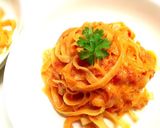 濃厚海老クリームパスタ＠残った海老の殻で作り方12写真