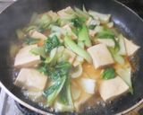 湯通し豆腐とチンゲン菜の炒め物作り方7写真