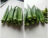和えるだけ！オクラとチーズのおかか和え作り方1写真