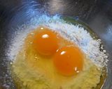 もちふわ☆長芋のお焼きの麻婆春雨サンド作り方2写真