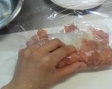 キャベツと玉ねぎたっぷりの豚肉ロール作り方3写真
