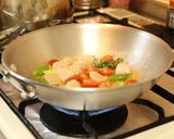 おもてなし！ほたてのジェノベーゼパスタ作り方5写真
