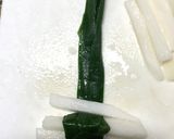 スタミナ料理☆長芋のニラ巻き〜卵黄ダレ〜作り方4写真