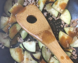 超簡単ナスとひき肉の味噌炒め作り方5写真