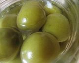 季節の定番　青梅で作る煮梅の蜜漬け作り方16写真