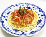 アスパラとベーコンのトマトパスタ作り方7写真
