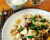 簡単☆長芋と豚肉のオイスターソース炒め作り方9写真