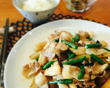簡単☆長芋と豚肉のオイスターソース炒め作り方9写真