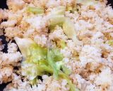 簡単シンプルレタス炒飯作り方3写真