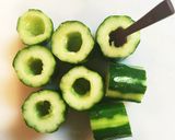 お弁当に！梅きゅう作り方1写真