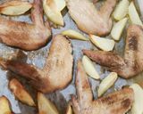 鶏手羽先オーブン焼きついでにじゃがいも作り方5写真