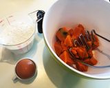 かぼちゃニョッキのペペロンチーノ作り方2写真