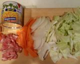 野菜たっぷりちゃんぽん風♡あんかけご飯作り方1写真