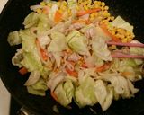 野菜たっぷりちゃんぽん風♡あんかけご飯作り方3写真