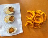 (10分できる料理) 南瓜の塩卵和え作り方1写真
