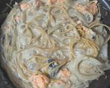🌟【ワンパン】鮭ときのこの豆乳パスタ＊作り方4写真