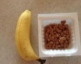 おやつにどうぞ！バナナと納豆のピザ作り方1写真