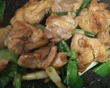 簡単！麺つゆでねぎチキン炒め作り方6写真