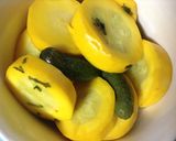超簡単！ズッキーニの漬物と納豆のピザ作り方1写真