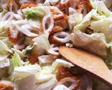簡単時短！キャベツの味噌マヨ炒め作り方3写真
