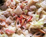 簡単時短！キャベツの味噌マヨ炒め作り方4写真