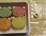 デコ弁☆ちぎりむすびでカエルさんの梅雨弁作り方3写真