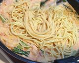 たっぷりえびの絶品トマトクリームパスタ作り方14写真