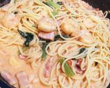 たっぷりえびの絶品トマトクリームパスタ作り方15写真