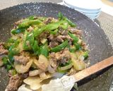 ナスとこま切れ肉のニンニク味噌炒め作り方6写真