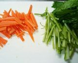 セロリと人参のきんぴら作り方1写真
