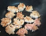 なめ茸で和風鶏肉バーグ☆混ぜて焼くだけ☆作り方3写真