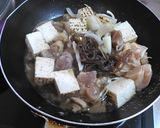 鶏肉と焼豆腐のすき煮作り方2写真