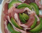 とろける！豚肉とアボカドのガーリック焼き作り方2写真