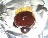 ゆで卵入りハンバーグ☆ホイル焼き作り方4写真