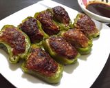 チーズとろける♪ピーマンの肉詰め作り方10写真