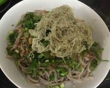 冷やしそば　とろろ昆布と納豆のせ作り方5写真