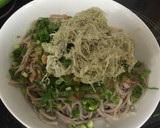 冷やしそば　とろろ昆布と納豆のせ作り方5写真