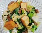 厚揚げキャベニラ甘辛炒め☆作り方4写真
