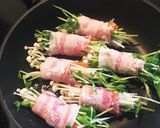 豚肉とえのきの野菜巻き作り方3写真