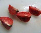私流・食べやすいトマトの切り方　作り方3写真