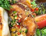 餃子とたっぷり野菜のピリ辛香味ソース作り方7写真