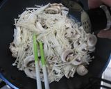 チーザ入り、きのこの卵とじ作り方6写真