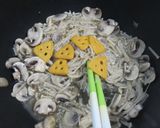 チーザ入り、きのこの卵とじ作り方8写真