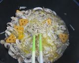 チーザ入り、きのこの卵とじ作り方9写真