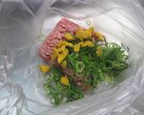 チーザと豚挽き肉のハンバーグ作り方1写真