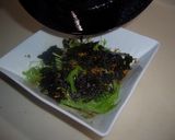 韓国のりと水菜のサラダ作り方4写真