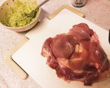 鶏肉のアボカドクリームチーズはさみ焼き作り方1写真