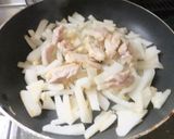 大根と鶏肉のポン酢炒め作り方4写真